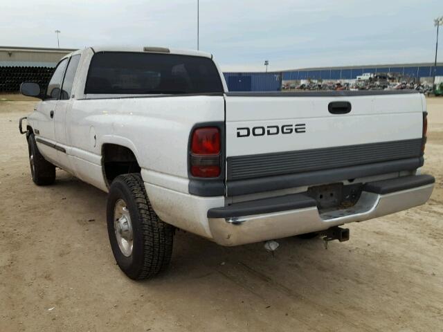 3B7KC23662M212199 - 2002 DODGE RAM 2500 WHITE photo 3