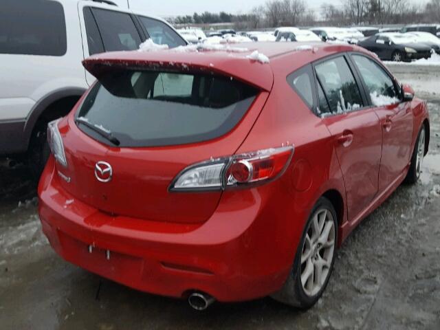 JM1BL1H46A1255485 - 2010 MAZDA SPEED 3 RED photo 4