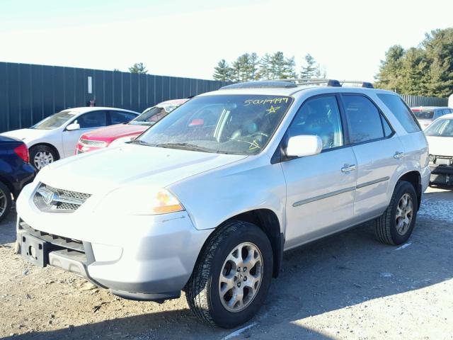 2HNYD18832H508589 - 2002 ACURA MDX TOURIN SILVER photo 2