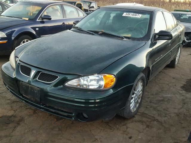 1G2NF52T01M649806 - 2001 PONTIAC GRAND AM S 绿色 照片 2