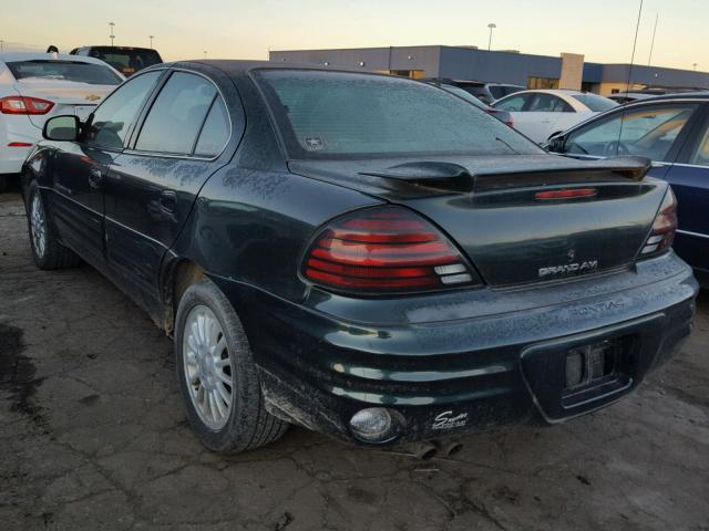 1G2NF52T01M649806 - 2001 PONTIAC GRAND AM S GREEN photo 3