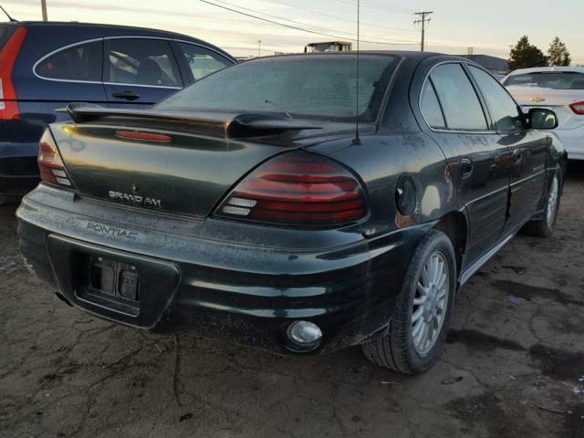 1G2NF52T01M649806 - 2001 PONTIAC GRAND AM S GREEN photo 4