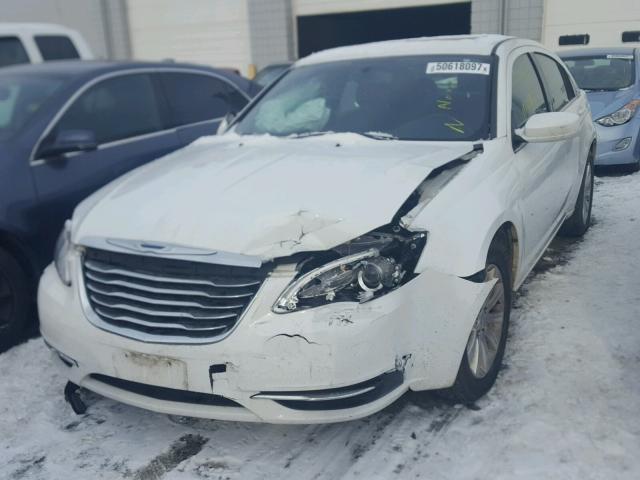 1C3CCBBB2DN584848 - 2013 CHRYSLER 200 TOURIN WHITE photo 2