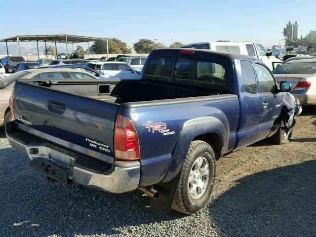 5TETU62NX5Z022415 - 2005 TOYOTA TACOMA PRE BLUE photo 4