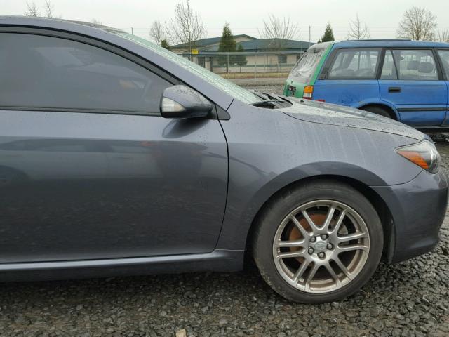 JTKDE167380273662 - 2008 TOYOTA SCION GRAY photo 9