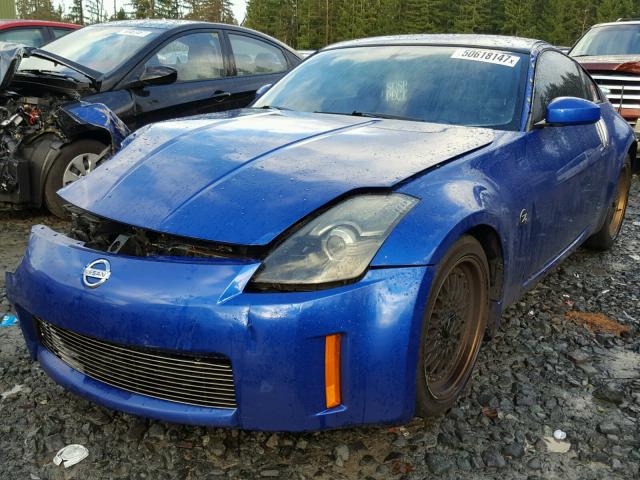 JN1AZ34D86M305145 - 2006 NISSAN 350Z COUPE BLUE photo 2