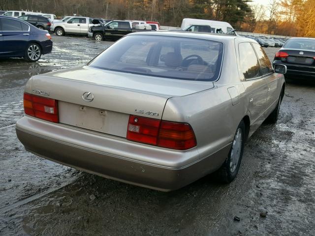 JT8UF22E9S0021645 - 1995 LEXUS LS 400 BEIGE photo 4