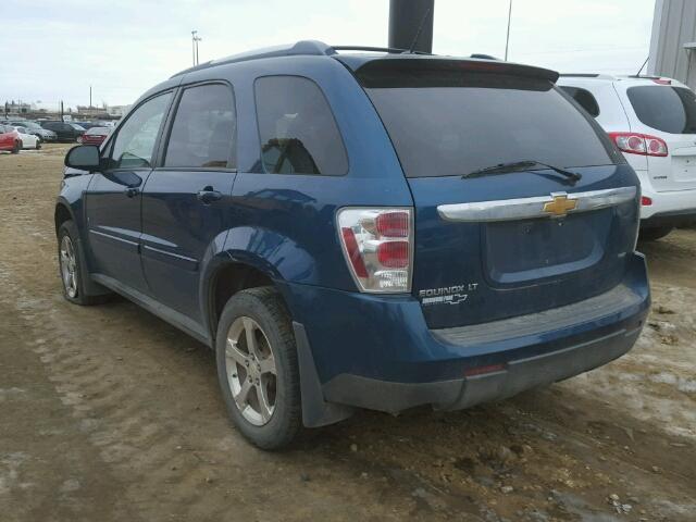 2CNDL73F376059204 - 2007 CHEVROLET EQUINOX LT BLUE photo 3