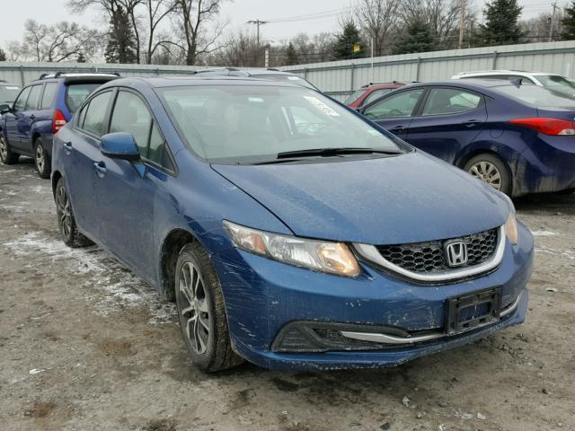 2HGFB2F85DH539763 - 2013 HONDA CIVIC EX BLUE photo 1