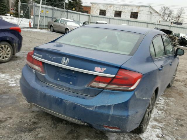 2HGFB2F85DH539763 - 2013 HONDA CIVIC EX BLUE photo 4