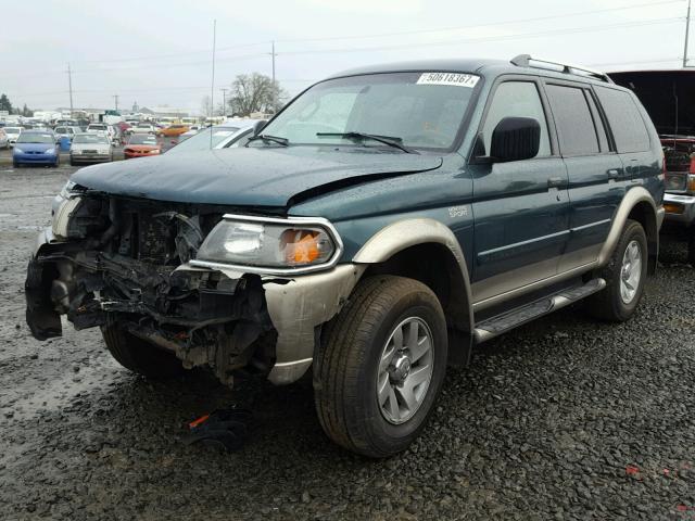 JA4MT31R84J008526 - 2004 MITSUBISHI MONTERO SP GREEN photo 2