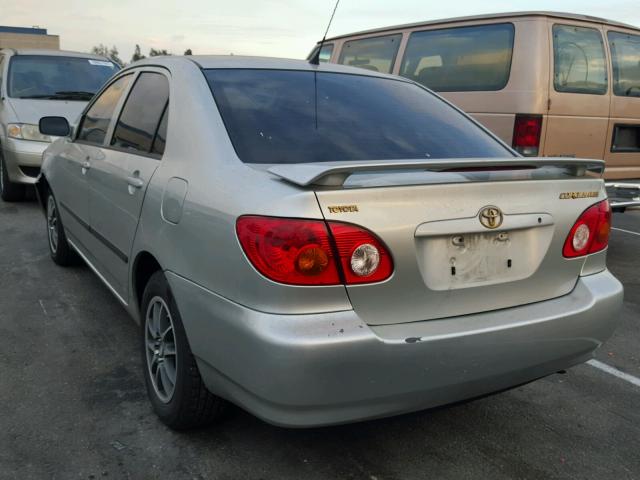 JTDBR32E830023359 - 2003 TOYOTA COROLLA CE SILVER photo 3