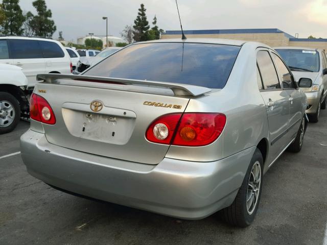 JTDBR32E830023359 - 2003 TOYOTA COROLLA CE SILVER photo 4