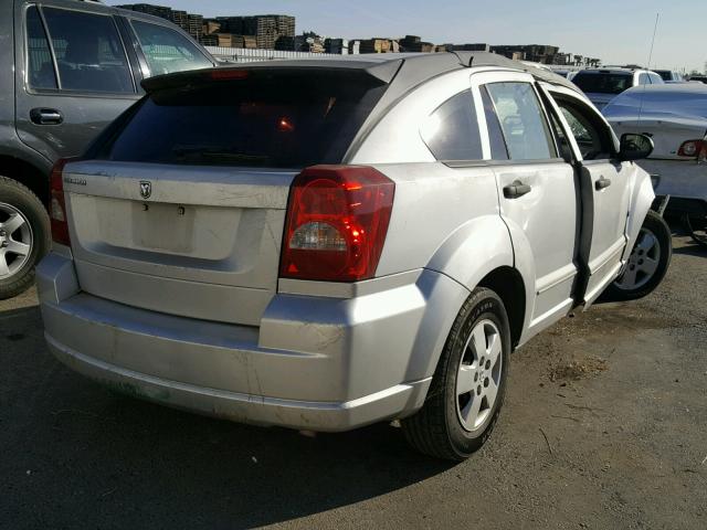 1B3HB28B17D242850 - 2007 DODGE CALIBER SILVER photo 4