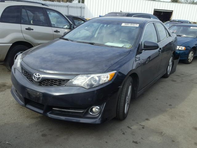 4T1BF1FK6CU116172 - 2012 TOYOTA CAMRY BASE BLACK photo 2