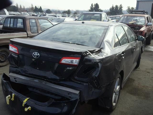 4T1BF1FK6CU116172 - 2012 TOYOTA CAMRY BASE BLACK photo 4