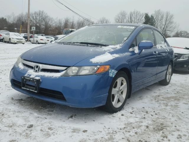 1HGFA16866L072243 - 2006 HONDA CIVIC EX BLUE photo 2