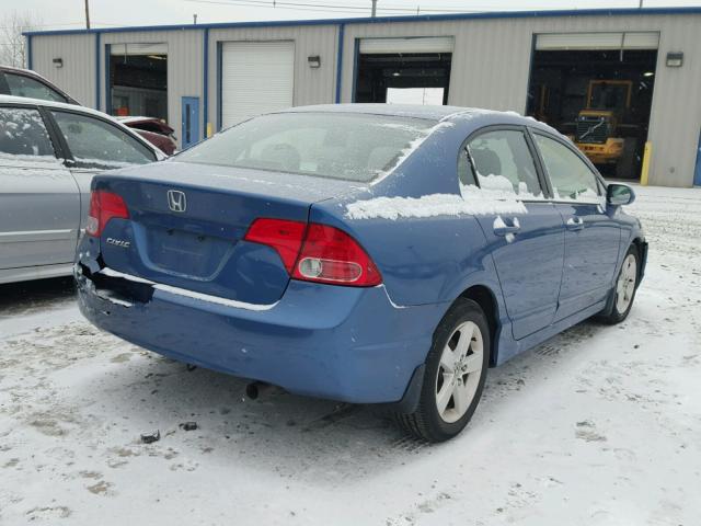 1HGFA16866L072243 - 2006 HONDA CIVIC EX BLUE photo 4