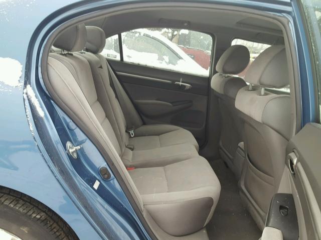 1HGFA16866L072243 - 2006 HONDA CIVIC EX BLUE photo 6