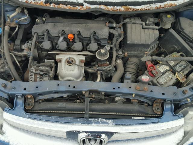 1HGFA16866L072243 - 2006 HONDA CIVIC EX BLUE photo 7