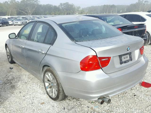 WBAPK5C56BF124073 - 2011 BMW 328 XI SUL SILVER photo 3