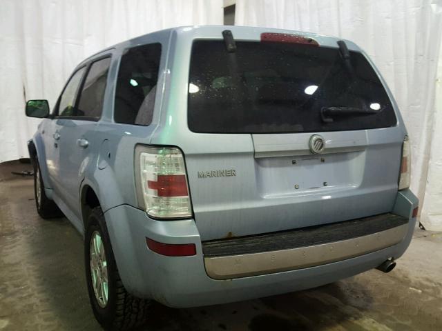 4M2CU81749KJ10699 - 2009 MERCURY MARINER BLUE photo 3