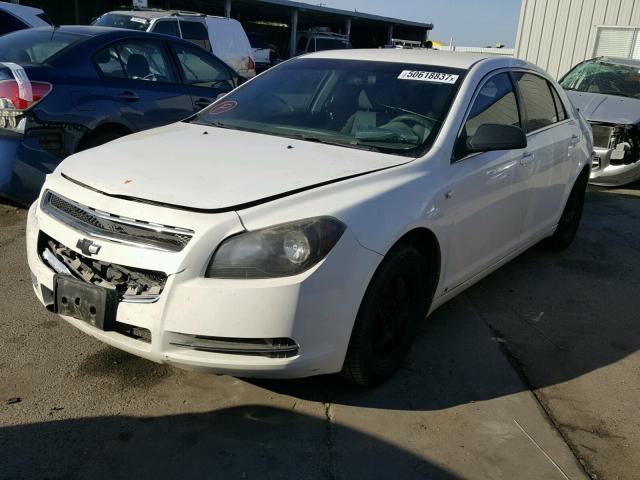 1G1ZG57B58F297047 - 2008 CHEVROLET MALIBU LS WHITE photo 2