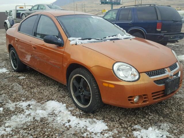 1B3ES56C15D108157 - 2005 DODGE NEON SXT ORANGE photo 1