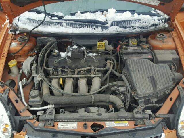 1B3ES56C15D108157 - 2005 DODGE NEON SXT ORANGE photo 7