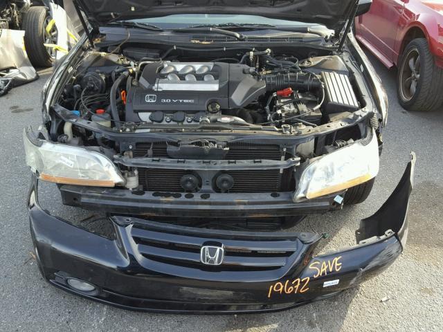 1HGCG16562A081702 - 2002 HONDA ACCORD EX BLACK photo 7