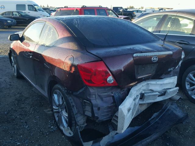 JTKDE177950007508 - 2005 TOYOTA SCION TC 勃艮第红 照片 3
