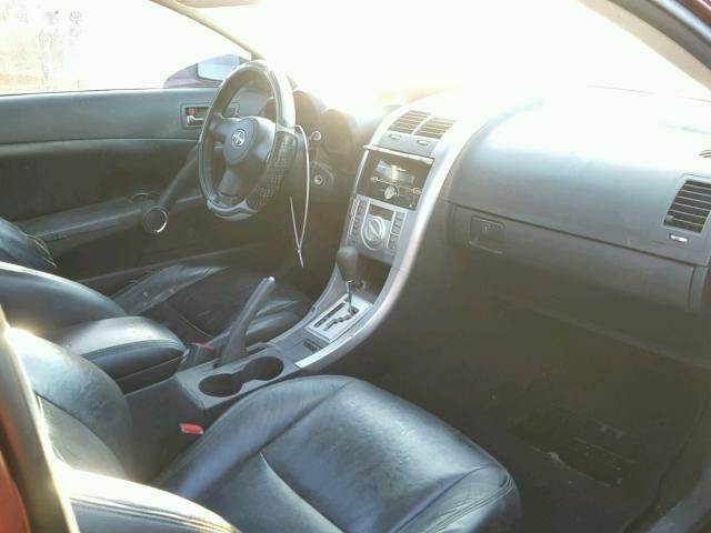 JTKDE177950007508 - 2005 TOYOTA SCION TC 勃艮第红 照片 5