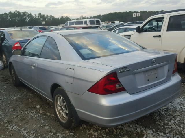 1HGEM22981L054004 - 2001 HONDA CIVIC SI SILVER photo 3