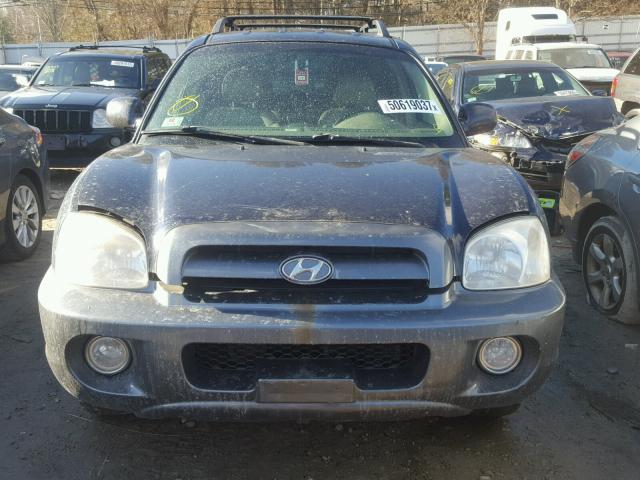 KM8SC73E95U960428 - 2005 HYUNDAI SANTA FE G BLUE photo 9