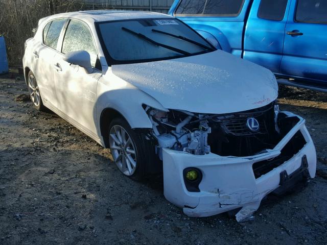 JTHKD5BH8C2073556 - 2012 LEXUS CT 200 WHITE photo 1