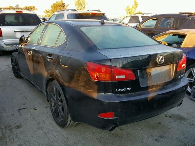 JTHBK262582067733 - 2008 LEXUS IS 250 BLACK photo 3