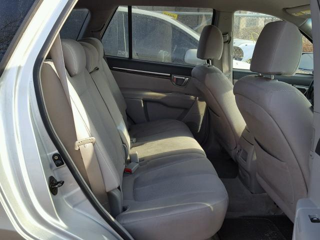 5NMSH13EX7H000435 - 2007 HYUNDAI SANTA FE S Արծաթագույն լուսանկար 6