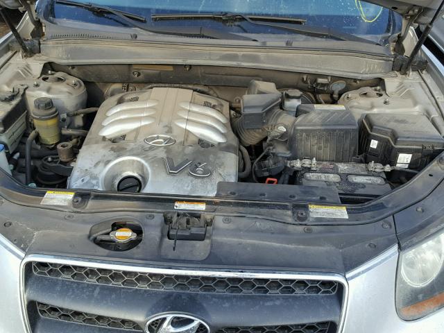 5NMSH13EX7H000435 - 2007 HYUNDAI SANTA FE S SILVER photo 7