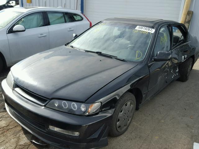 1HGCD5531TA186228 - 1996 HONDA ACCORD LX BLACK photo 2