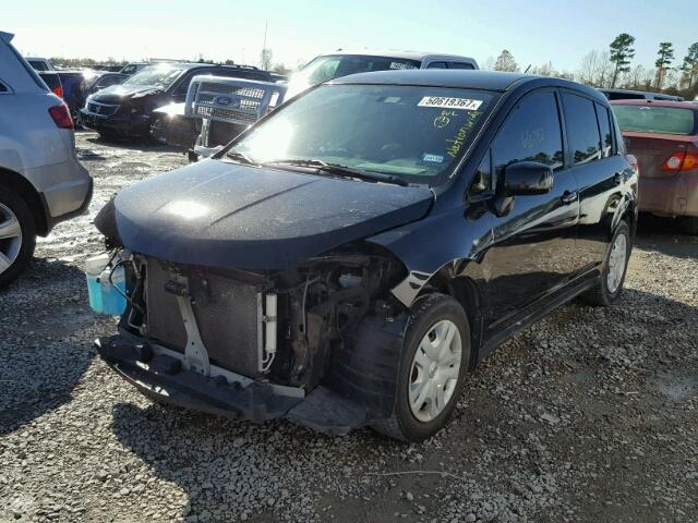 3N1BC1CP4BL498677 - 2011 NISSAN VERSA S BLACK photo 2