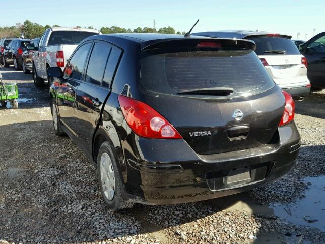 3N1BC1CP4BL498677 - 2011 NISSAN VERSA S BLACK photo 3