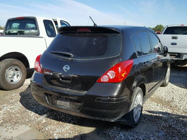 3N1BC1CP4BL498677 - 2011 NISSAN VERSA S BLACK photo 4