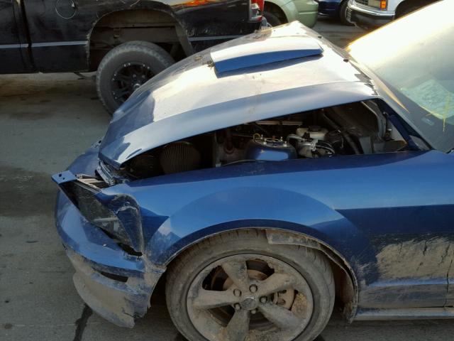 1ZVHT82H385133813 - 2008 FORD MUSTANG GT BLUE photo 9