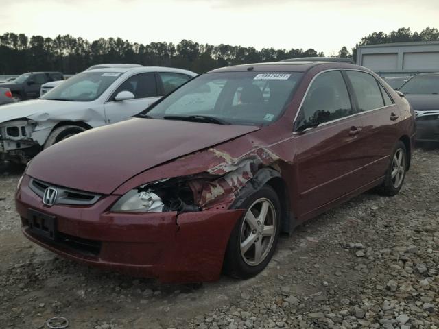 1HGCM567X4A014329 - 2004 HONDA ACCORD EX BURGUNDY photo 2