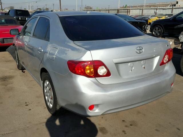 JTDBU4EEXAJ062199 - 2010 TOYOTA COROLLA BA SILVER photo 3