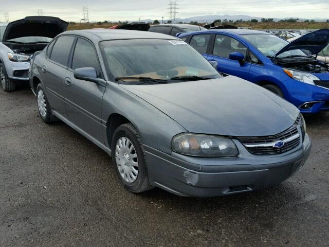 2G1WF55K549454796 - 2004 CHEVROLET IMPALA GRAY photo 1