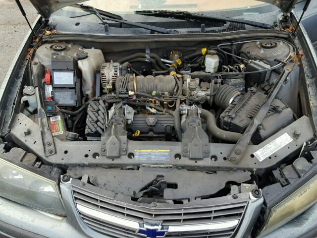 2G1WF55K549454796 - 2004 CHEVROLET IMPALA GRAY photo 7