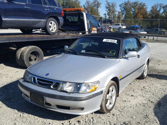 YS3DF78KXY7000470 - 2000 SAAB 9-3 SE SILVER photo 2