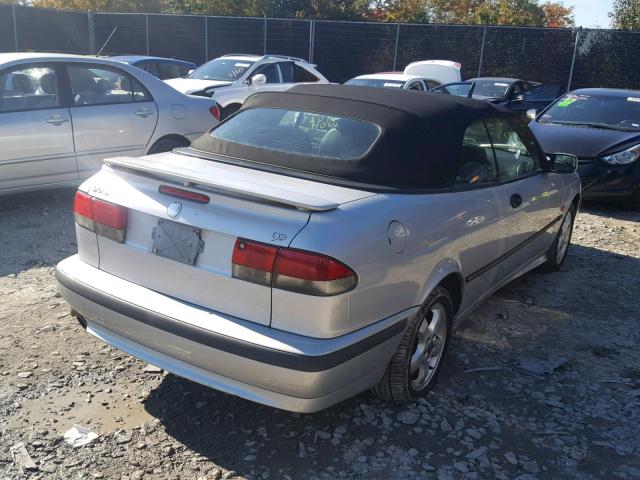 YS3DF78KXY7000470 - 2000 SAAB 9-3 SE SILVER photo 4