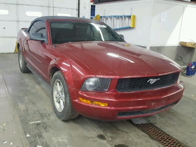 1ZVFT84N575272947 - 2007 FORD MUSTANG MAROON photo 1